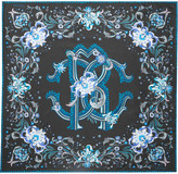 Thumbnail for your product : Roberto Cavalli Galaxy Garden printed silk scarf