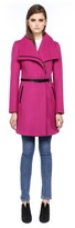 Thumbnail for your product : Mackage Valencia-F4 Magenta Classic Belted Winter Wool Coat