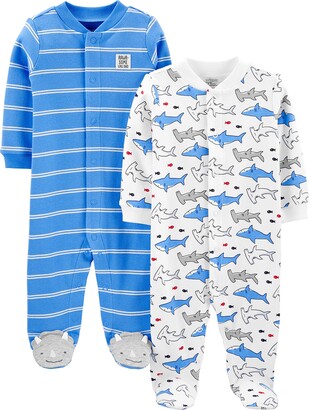 Simple Joys by Carter's Baby Boys' 2-Pack Cotton Footed Sleep and Play