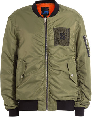 Sjyp Bomber Jacket with Contrast Lining