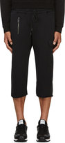 Thumbnail for your product : Diesel Black Patched P-AZA Cut-Off Sweat Shorts