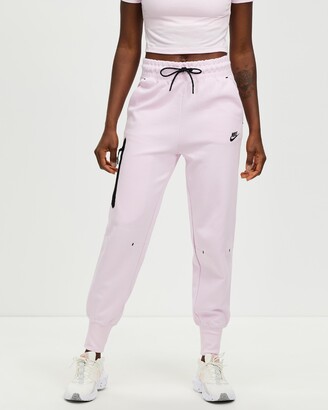 Nike Women's Pink Track Pants - Sportswear Tech Fleece Pants - Size L at  The Iconic - ShopStyle Activewear Trousers