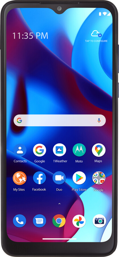 Tracfone Motorola Moto G Pure (2021), 32GB, Blue- Prepaid Smartphone [Locked to Tracfone Wireless]