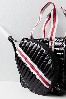 The Modern-Vintage Black Racquet Bag — Talk Tennis
