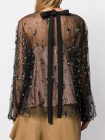 Thumbnail for your product : Rochas crystal embellished blouse