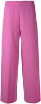 Blumarine - pantalon ample à taille haute - women - Polyester/Spandex/Elasthanne/Acétate/Viscose - 44