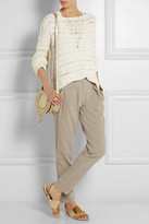 Thumbnail for your product : Donna Karan Washed stretch linen-blend pants