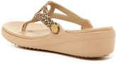 Thumbnail for your product : Crocs Sanrah Leopard Wedge Sandal