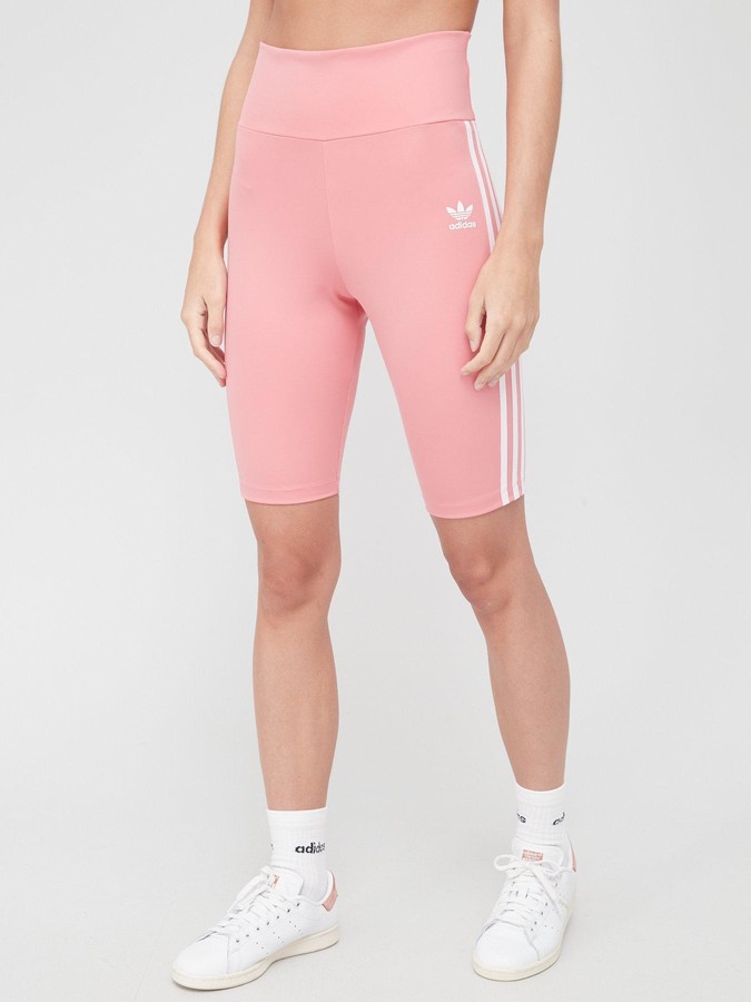 adidas High Waist Cycling Shorts Pink ShopStyle