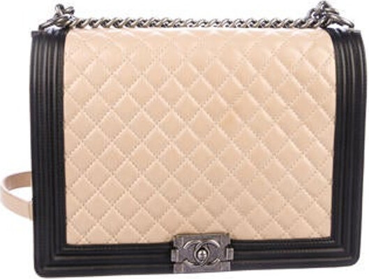 Chanel Large Quilted Boy Bag - ShopStyle