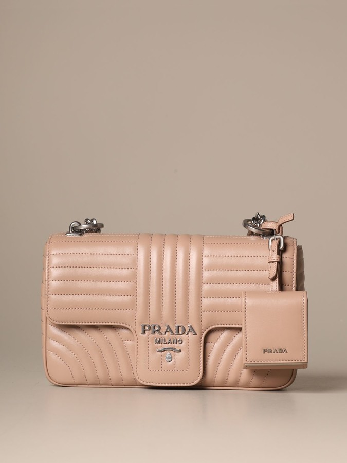 Prada Diagramme Bag In Quilted Leather - ShopStyle