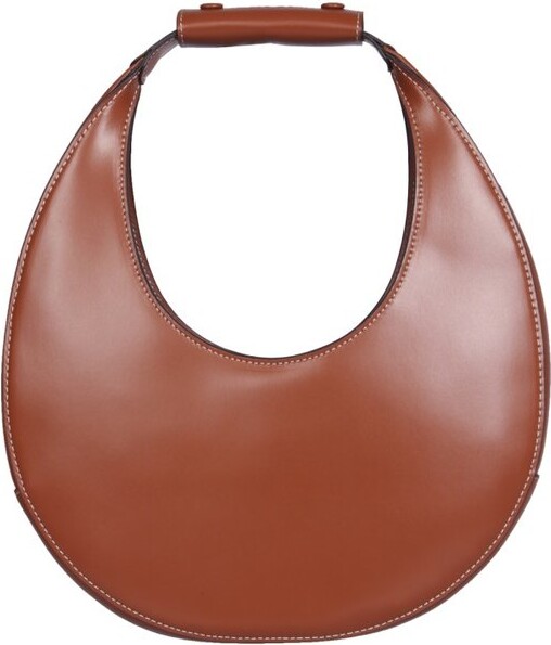 STAUD Ida Suede & Leather Tote Bag in Brown