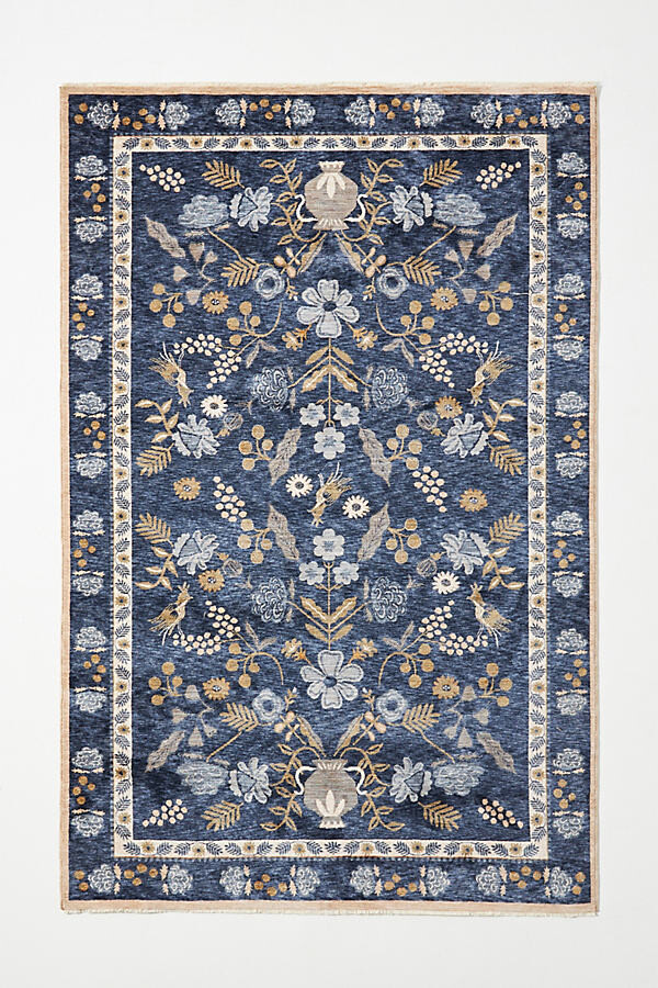 Rifle Paper Co. x Loloi Kismet Amphora Rug By Rifle Paper Co. in Blue Size 8 x 10