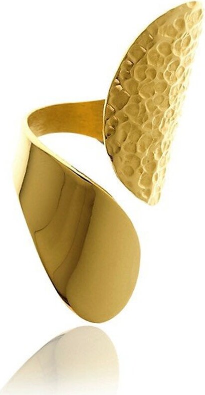 Georgina Jewelry Gold Sidereal Hammered Adjustable Ring