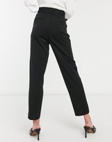 Thumbnail for your product : Vero Moda Tall cigarette pants with belted waist in black
