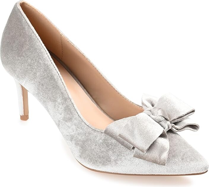 Grey Velvet Heels | ShopStyle