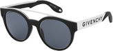 Thumbnail for your product : Givenchy Black-And-White Rubber Logo Sunglasses Black/White 1SIZE