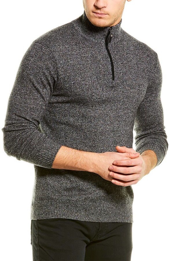 qi cashmere men's sweater