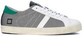 Thumbnail for your product : D.A.T.E Hill Low Argegno White And Black Fabric And Leather Sneaker