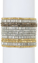 Thumbnail for your product : Stephan & Co Beaded Stretch Metal Bracelet