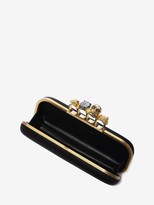Thumbnail for your product : Alexander McQueen Satin Four Ring Clutch