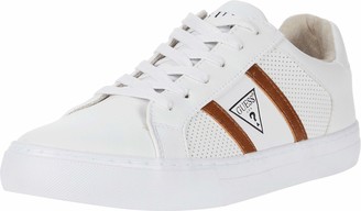 guess white leather sneakers
