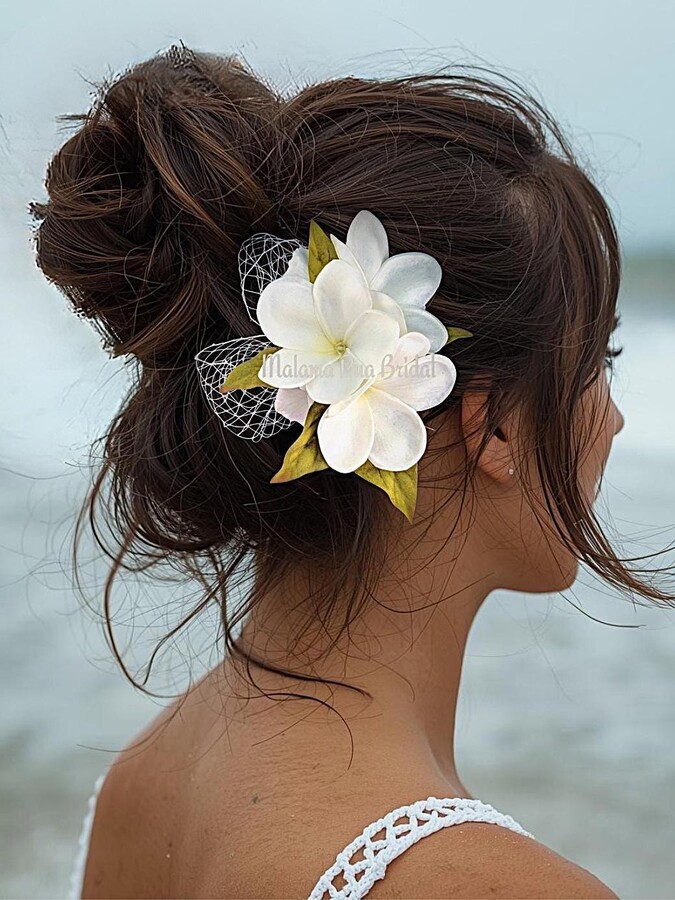 beach bridal headpieces