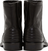 Thumbnail for your product : Surface to Air Black Ribbed Leather Allan Boots