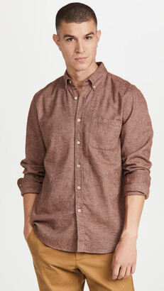 Portuguese Flannel Teca Brushed Flannel Button Down Shirt