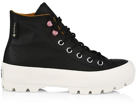 leather high tops womens