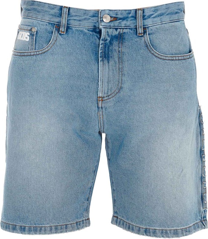 Monogram Patch Denim Shorts - Men - OBSOLETES DO NOT TOUCH