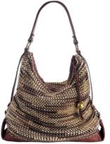Thumbnail for your product : Diane von Furstenberg Stephanie Shoulder Bag in Denim or Gold Metallic Leather