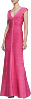 Thumbnail for your product : Herve Leger Combo V-Neck Bandage Gown