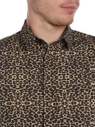 Noose and Monkey Men's Leopard Print Shirt