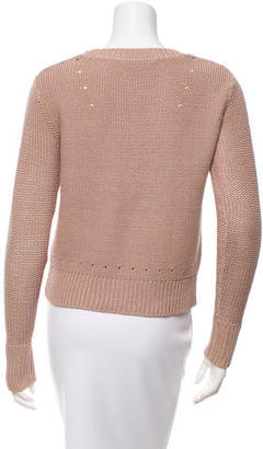 Alexander Wang T by Long Sleeve Crew Neck Sweater
