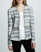 Thumbnail for your product : Rebecca Taylor Chain-Trim Tweed Jacket
