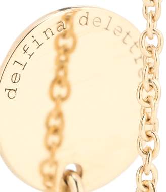 Delfina Delettrez ABC Chain 18kt yellow gold and white diamond earring
