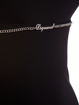 Thumbnail for your product : DSQUARED2 Viscose jersey logo chain mini dress