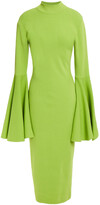 Thumbnail for your product : SOLACE London Giana Fluted Stretch-knit Midi Dress