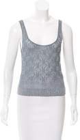 Thumbnail for your product : Carmen Marc Valvo Embellished Knit Top