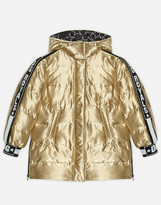 Thumbnail for your product : Dolce & Gabbana Long Coat In Laminated Millennials Star Nylon