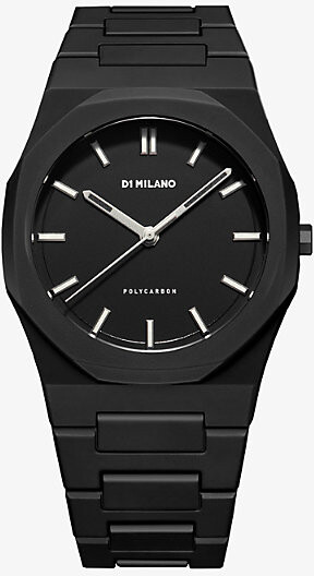Black Polycarbon Cloudburst Polycarbonate Quartz Watch 1 Size