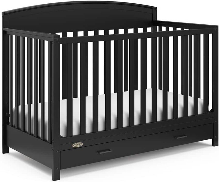 Graco Benton Black 5-in-1 Convertible Crib with Drawer