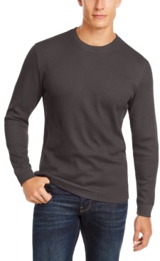 Club Room Men's Thermal Crewneck Shirt, Created for Macy's