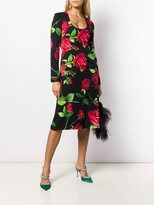 Thumbnail for your product : Dolce & Gabbana Rose Print Sheat Dress