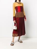 Thumbnail for your product : Ports 1961 Multi-Knit Long Sleeved Midi Dress