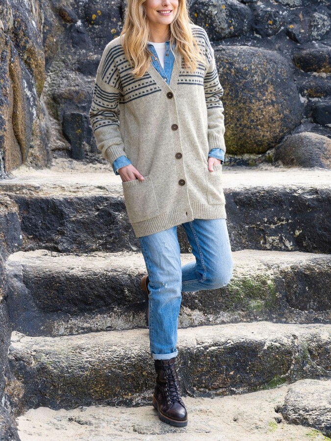 celtic and co boyfriend cardigan