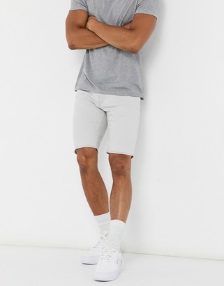 Levi's 511 slim fit hemmed denim shorts in ciabatta light gray wash -  ShopStyle