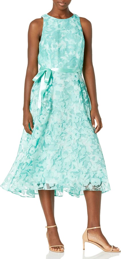 Sleeveless Lace Overlay Dress | ShopStyle