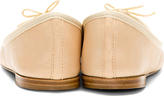 Thumbnail for your product : Repetto Nude Beige Leather Ballerina Flats